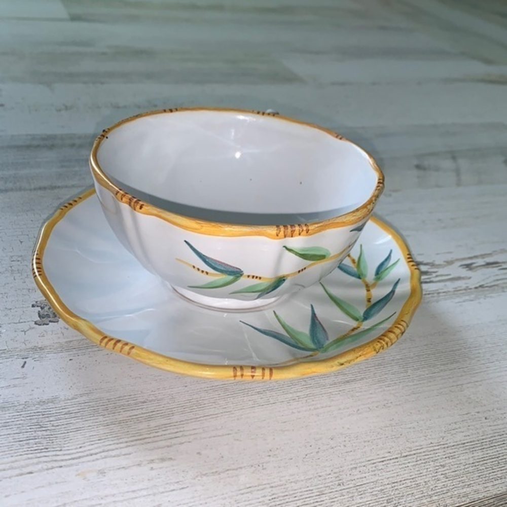 Grazia-dervta made in Italy tea cup and saucer